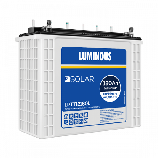 Luminous Solar Battery 180 Ah - LPTT12180L Warranty 60 Months