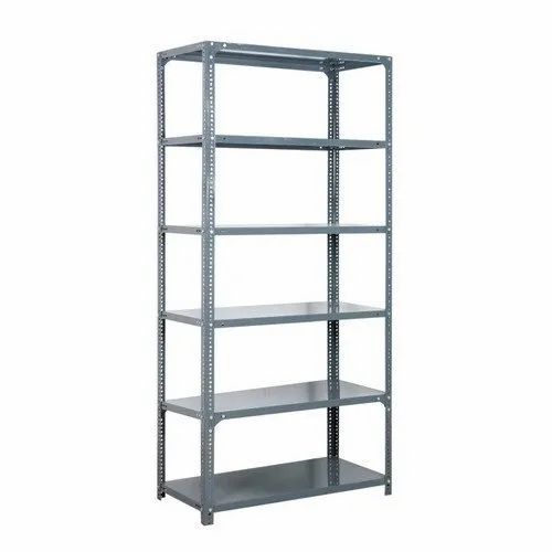 Bowzar Slotted Angle Rack 35X78X15" 6 Shelves 22 Gauge Multipurpose Shelf for Warehouse Shops Kitchen